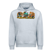 Heather Grey thanksgiving trucks bbs Urban Hoodie - BundleAndBundleShop