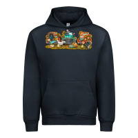 Navy thanksgiving trucks bbs Urban Hoodie - BundleAndBundleShop