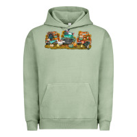 Pigment Oil Green thanksgiving trucks bbs Urban Hoodie - BundleAndBundleShop