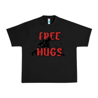 Black free hugs Urban Heavy Tee - MaliasSmallBusiness