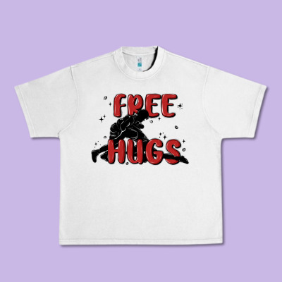 Free Hugs Urban Heavy Tee Designed By Maliassmallbusiness