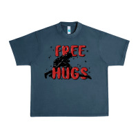 Midnight Navy free hugs Urban Heavy Tee - MaliasSmallBusiness