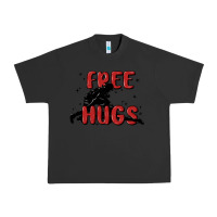 Pigment Black free hugs Urban Heavy Tee - MaliasSmallBusiness
