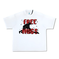 White free hugs Urban Heavy Tee - MaliasSmallBusiness