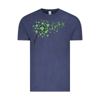 Vintage Denim four leaf clover Vintage Tee - MaliasSmallBusiness
