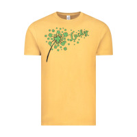 Vintage Mustard four leaf clover Vintage Tee - MaliasSmallBusiness