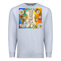 Heather Grey proud with daisies Premium Sweatshirt - TumblerDesignByShophia