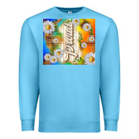 Ocean Blue proud with daisies Premium Sweatshirt - TumblerDesignByShophia