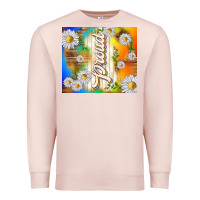 Pale Pink proud with daisies Premium Sweatshirt - TumblerDesignByShophia