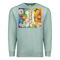 Seafoam proud with daisies Premium Sweatshirt - TumblerDesignByShophia