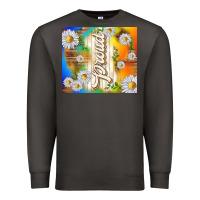 Smoke proud with daisies Premium Sweatshirt - TumblerDesignByShophia