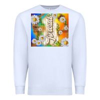 White proud with daisies Premium Sweatshirt - TumblerDesignByShophia
