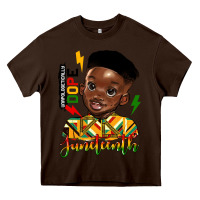 Chocolate Brown juneteenth black boy Heavy Core Tee - HRA Design Shop