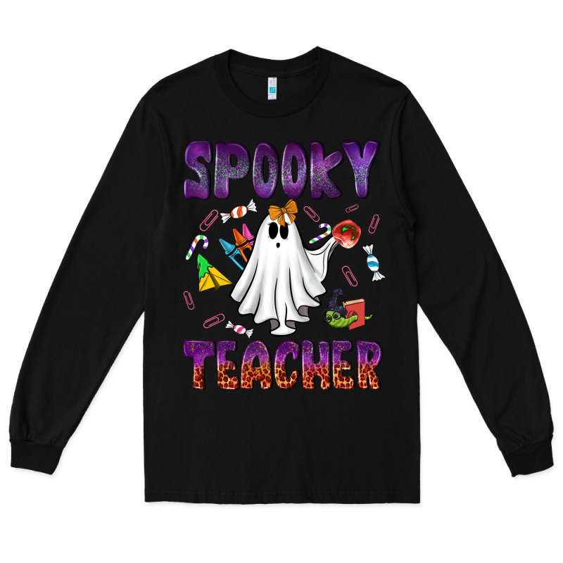 Spooky Teacher Long Sleeve Tee by NancyCooperArtShop | Teevron