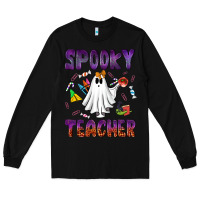 Black spooky teacher Long Sleeve Tee - NancyCooperArtShop