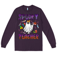 Plum spooky teacher Long Sleeve Tee - NancyCooperArtShop