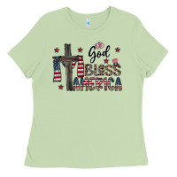 Matcha god bless america Ladies Tee - CowhideDigitalArt