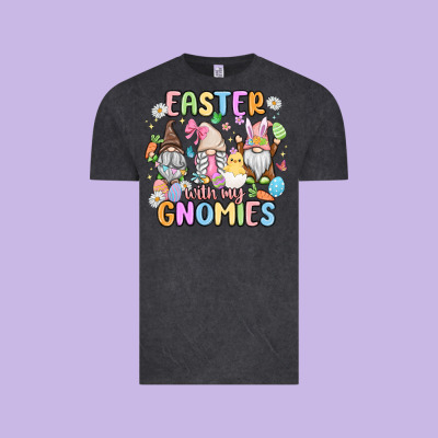 Easter  With My Gnomies Vintage Tee Designed By Maliassmallbusiness