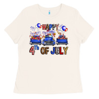Bone western hello fourth of july trucks Ladies Tee - FaDigitalArtStudio
