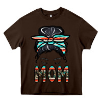 Chocolate Brown mom Heavy Core Tee - CowhideDigitalArt