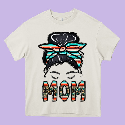 Mom Heavy Core Tee Designed By Cowhidedigitalart