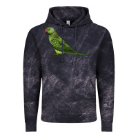 Cloud Black Ring Necked Parakeet Vintage Hoodie - LillyAllenDesigns