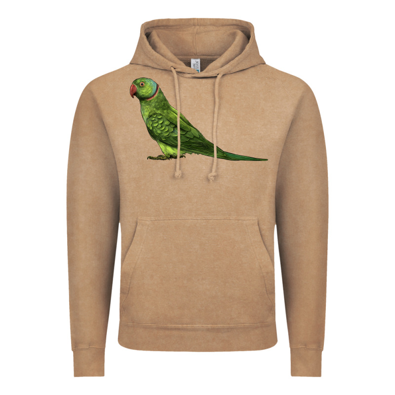 Ring Necked Parakeet Vintage Hoodie by LillyAllenDesigns | Teevron