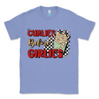 Colony Blue curlies before girlies Classic Tee - MaliasSmallBusiness