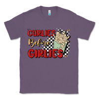 Lavender curlies before girlies Classic Tee - MaliasSmallBusiness