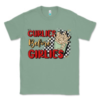 Sage curlies before girlies Classic Tee - MaliasSmallBusiness
