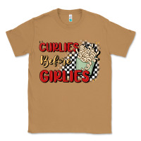 Toasted Coconut curlies before girlies Classic Tee - MaliasSmallBusiness