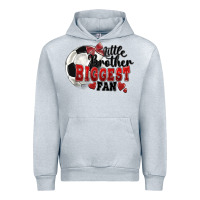 Heather Grey little brother biggest fan soccer Urban Hoodie - FaDigitalArtStudio
