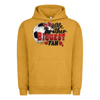 Pigment Peanut Butter little brother biggest fan soccer Urban Hoodie - FaDigitalArtStudio