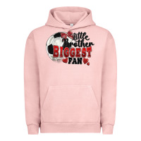Pigment Salmon little brother biggest fan soccer Urban Hoodie - FaDigitalArtStudio