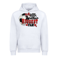 White little brother biggest fan soccer Urban Hoodie - FaDigitalArtStudio