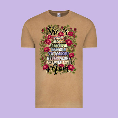 She Is Mom Vintage Tee Designed By Jahusdesignshop