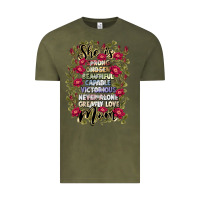 Vintage Olive she is mom Vintage Tee - JahusDesignShop