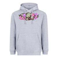 Heather Grey Easter eggs and crown of thorns Easter Day Heavyweight Hoodie - HowdyJamesFarm