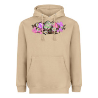 Mushroom Easter eggs and crown of thorns Easter Day Heavyweight Hoodie - HowdyJamesFarm