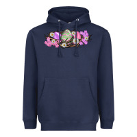 Navy Easter eggs and crown of thorns Easter Day Heavyweight Hoodie - HowdyJamesFarm