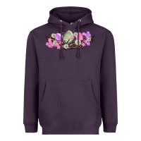 Plum Easter eggs and crown of thorns Easter Day Heavyweight Hoodie - HowdyJamesFarm