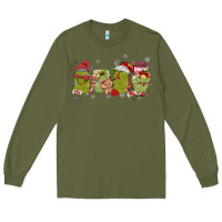Army Green canned pickles christmas light Long Sleeve Tee - MaliasSmallBusiness
