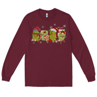Burgundy canned pickles christmas light Long Sleeve Tee - MaliasSmallBusiness
