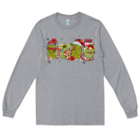 Heather Grey canned pickles christmas light Long Sleeve Tee - MaliasSmallBusiness