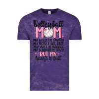 Cloud Purple volleyball mom Vintage Tee - MaliasSmallBusiness