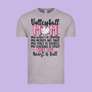 Volleyball Mom Vintage Tee Designed By Maliassmallbusiness