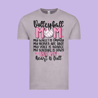 Volleyball Mom Vintage Tee Designed By Maliassmallbusiness