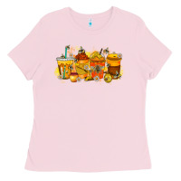 Bubblegum Pink bee drink Ladies Tee - RacoonDesign