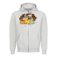 Dove Grey Hello fall Zipper Hoodie - Bettercallsaul