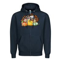 Navy Hello fall Zipper Hoodie - Bettercallsaul